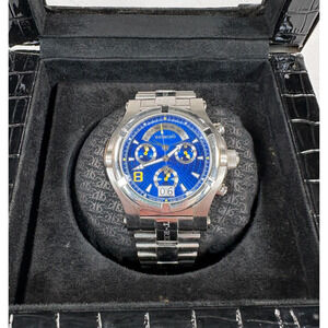 Renato T Rex Gen II Ronda 8040 Chronograph Mens Watch Blue Limited Edition 9/60